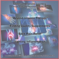 Back Pain Management, Fighting Inflammation and Finding Quality Supplements